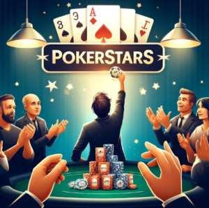 una-persona-ganando-en-un-torneo-de-póker-en-pokerstars